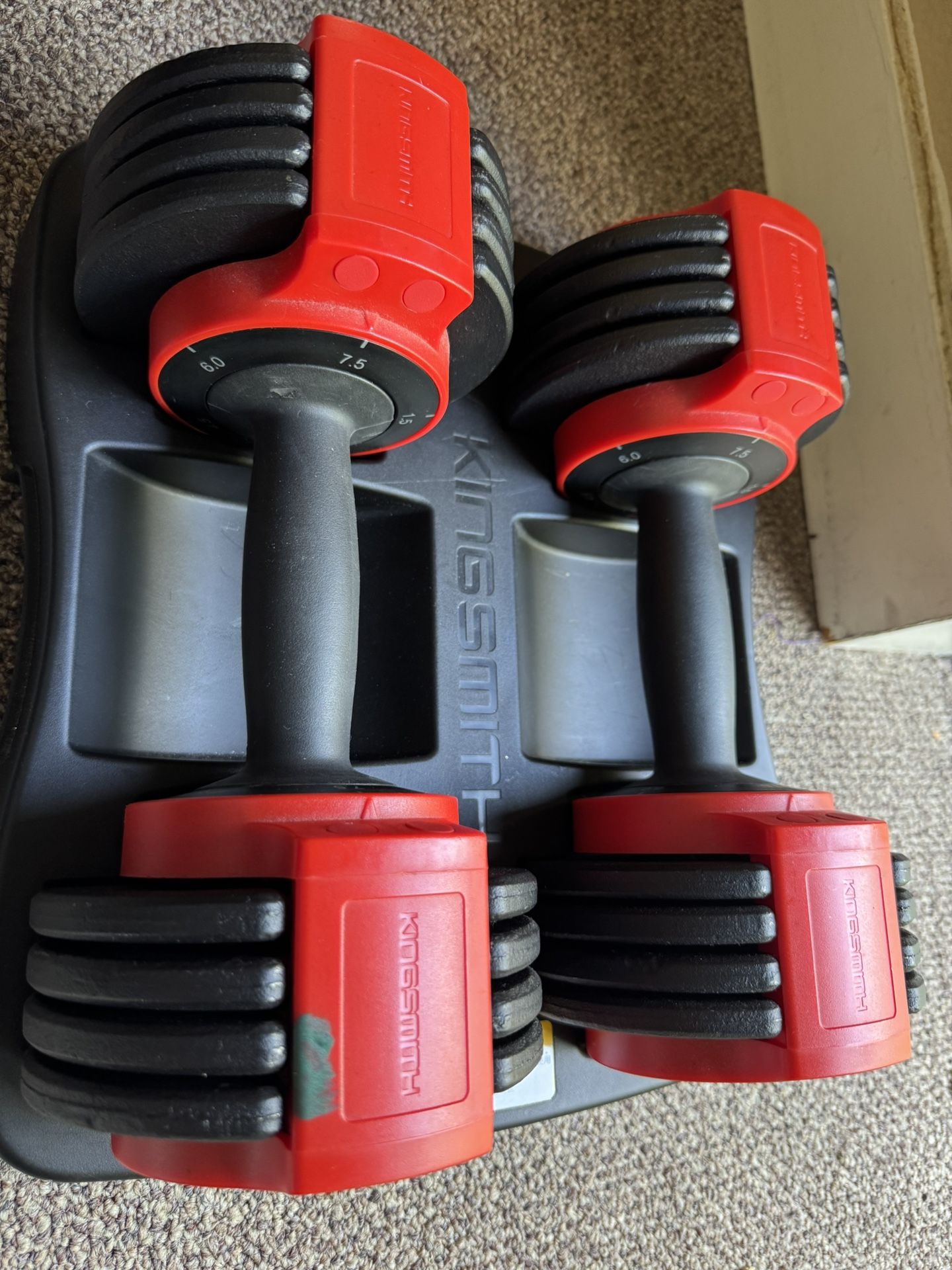 Adjustable Dumbbell Set, 7.5LB, 4-in-1 Free Weight Dumbbell with Anti-Slip Handle, Perfect for Hom