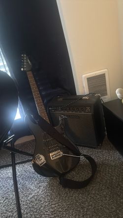 yamaha guitar and gamma amp