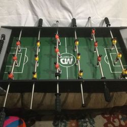 Foosball table.