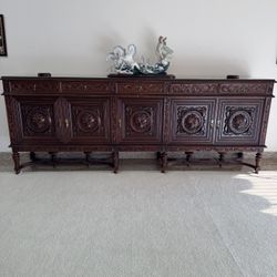  Antique Solid Wood Buffet
