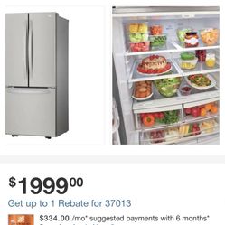 30 in. Width 21.8 cu. ft. French Door Refrigerator in Stainless Steel with Smart Cooling