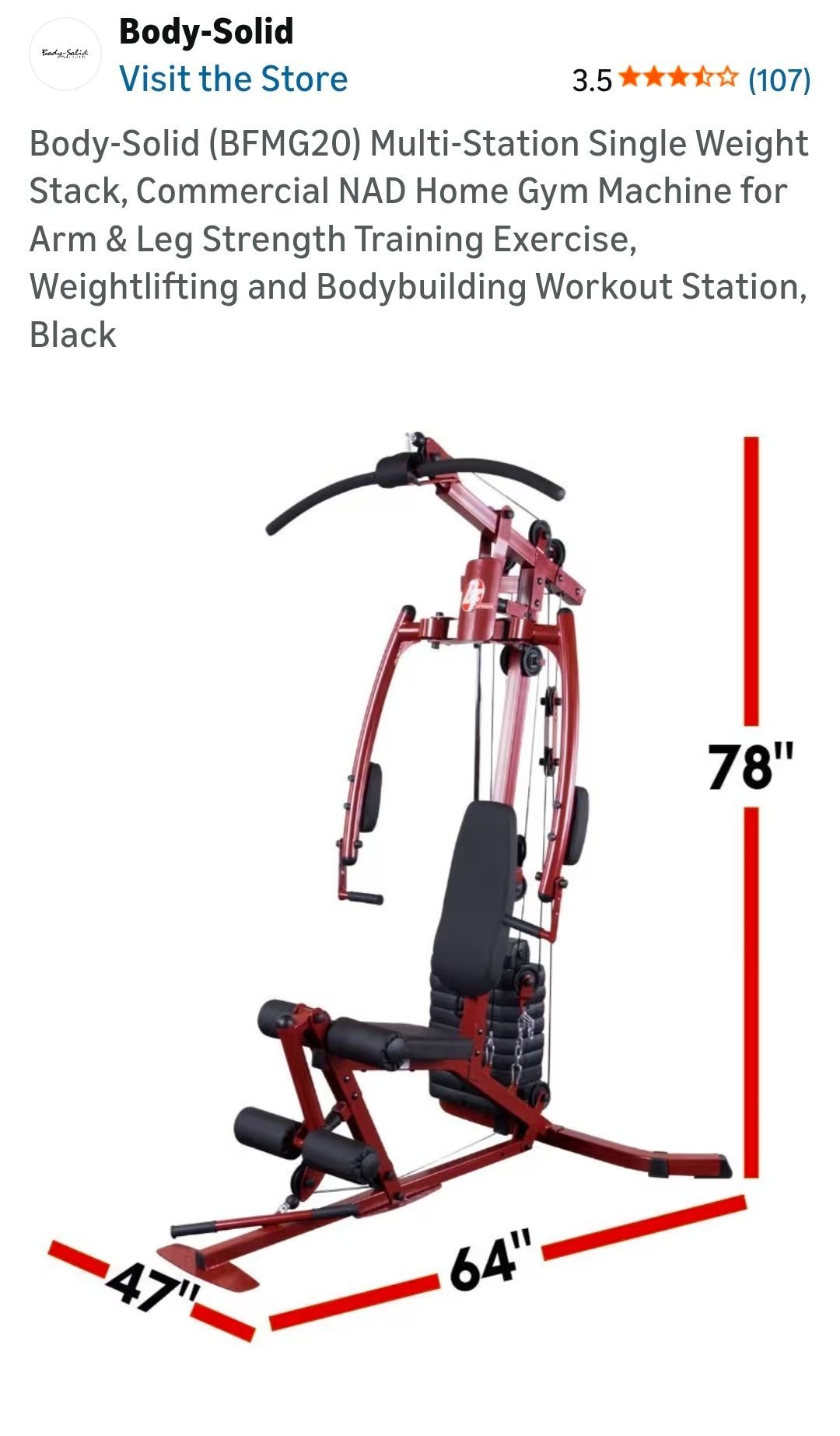 Body Solid Home Gym(BFMG20)