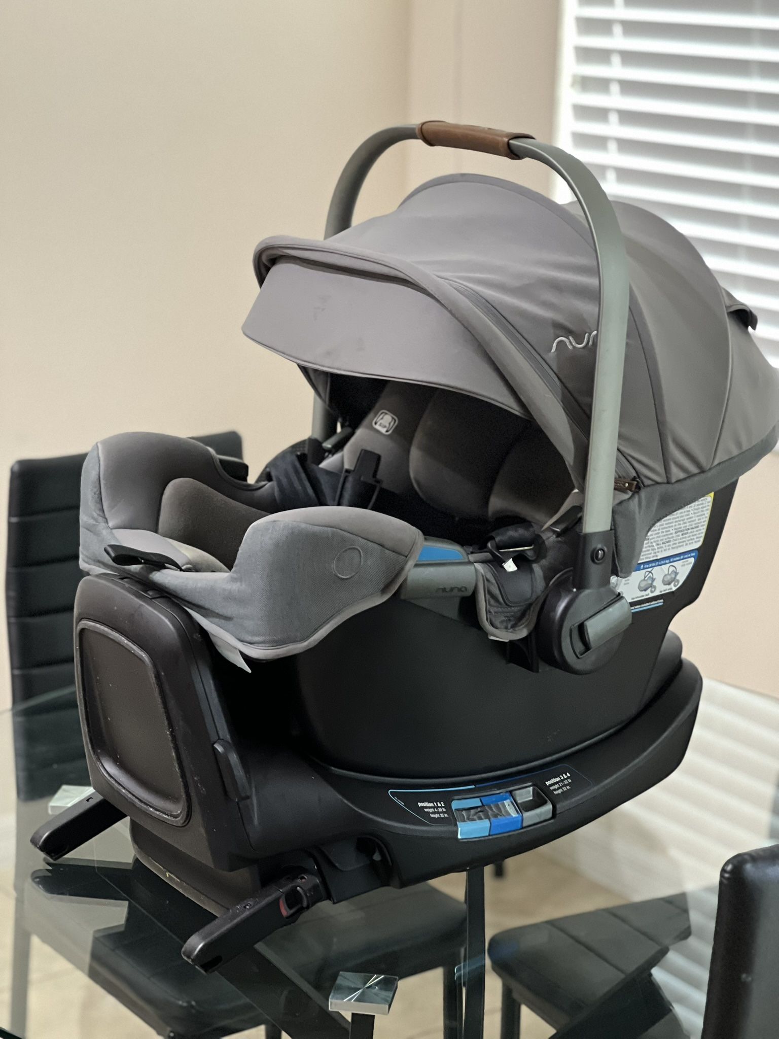 NUNA - PIPA RX INFANT CAR SEAT & RELX BASE, GRANITE