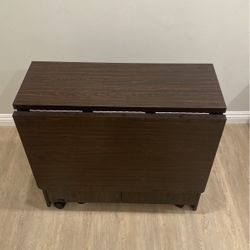 Folding Tables with storage and wheels
