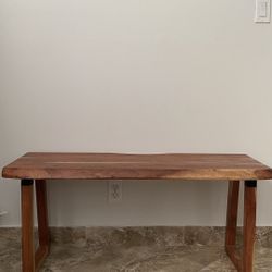 Natural Solid Teak Wood Bench