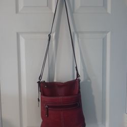 Red Fossil Cross body Bag