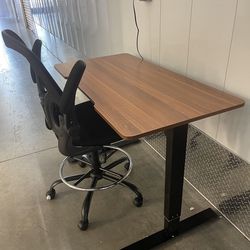 Height Adjustable Desk And Chair Thumbnail