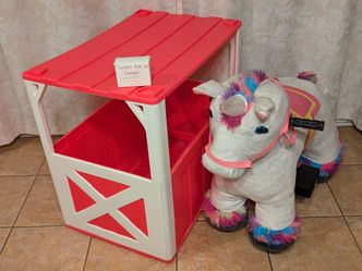 Dynacraft Stable Buddies 6V Unicorn Battery-Powered Ride-On (Horn Light Issue)