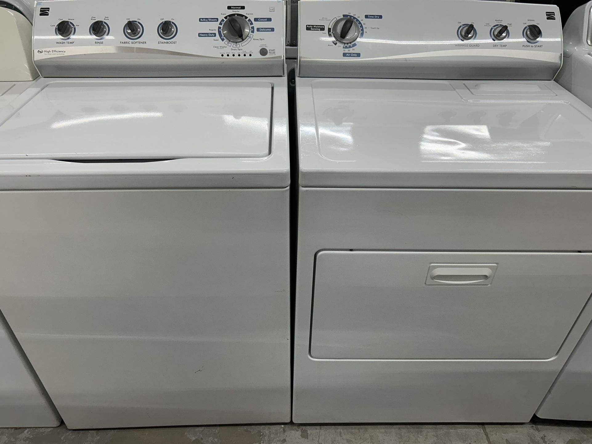 Super Capacity Matching Washer Dryer Set
