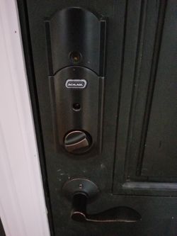 Schlage touchscreen deadbolt with handle set