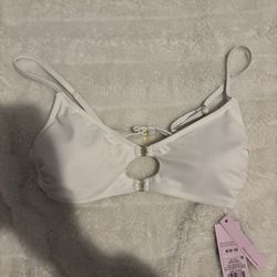 white bikini top
