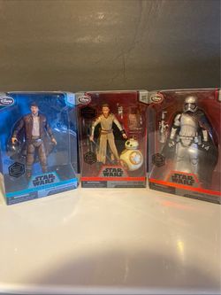 Disney Store Exclusive Star Wars Elite Series Die Cast action figures Rey BB8