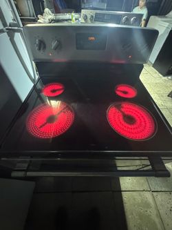 Electric Range Stove with Glass Cooktop
