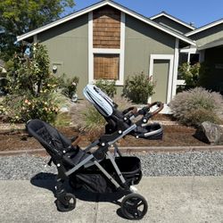 Mockingbird Single-to-Double (Original) With Infant Car Seat Adaptor, Second Seat, And Cup Holder