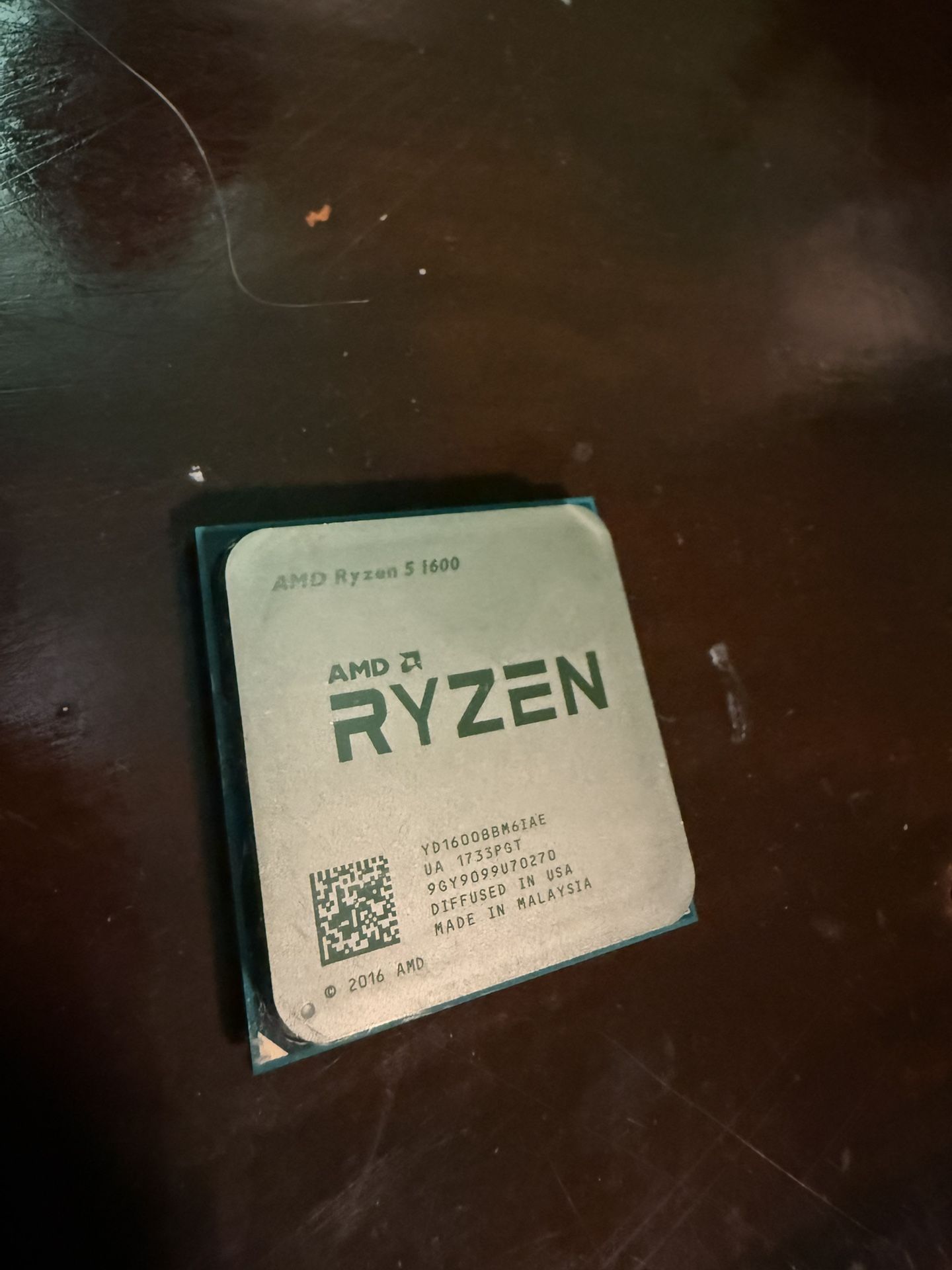 AMD Ryzen 5 1600 6 Core Processor