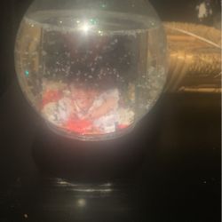 Snow Globe With Picture Frsme Inside 