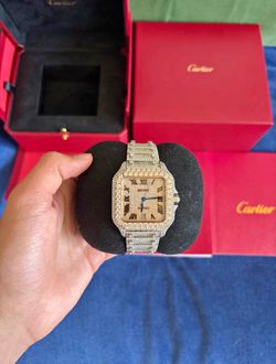 Moissanite Cartier Watch VVS1