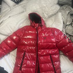 Red Puffer Guess Coat 
