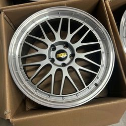 NEW SET 19 INCH BBS LM STYLE WHEELS RIMS 19X8.5 +38 (5X112) CB:66.6