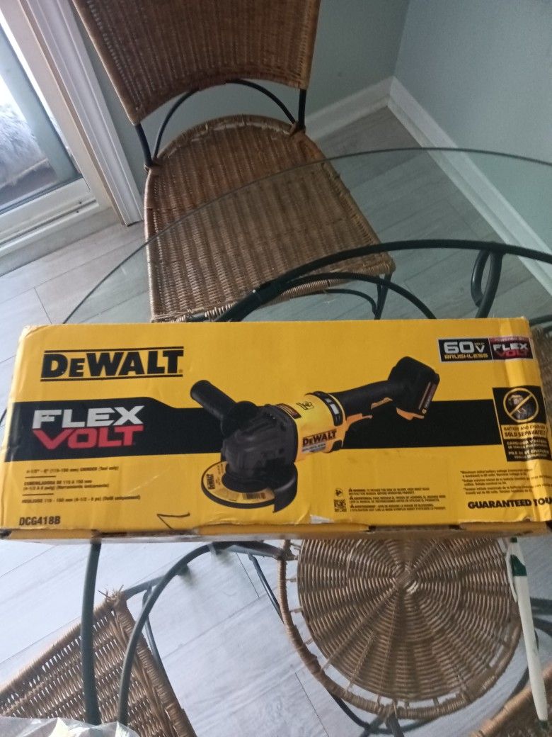 DeWalt Flex Volt Angle Grinder 