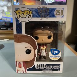 Funko Pop Disney Beauty And The Beast #250 Belle Castle Grounds FYE Exclusive
