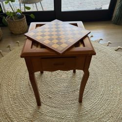 Chess & Backgammon End Table