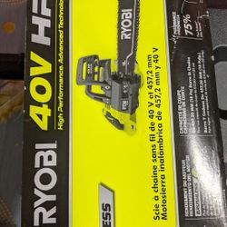 RYOBI

40V HP Brushless 18 in. Battery Chainsaw with 5.0 Ah Battery and Charger

