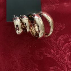 elegant gold-tone earrings 