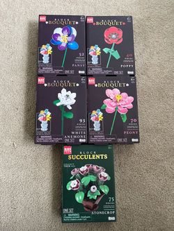 Lego flowers sets brand new $15 each or $50 for 5