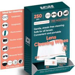 Lens/Screen Wipes! 250 Individually Wrapped!