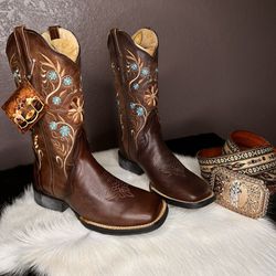 Women Western Cowboy Boots 