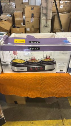 Bella triple slow cooker buffet & serve