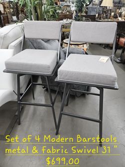 Barstools set of 4 modernWe are located at 2811 East Bell road. Another Time Around Furniture.