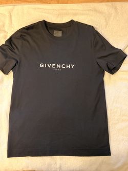 Givenchy Paris Reverse Logo Black T-Shirt – L