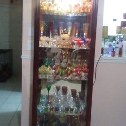 Lindo Curio Cabinet (Full Price Is $575 And Empty $100)