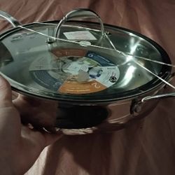 Princess House ® 5-PLY STAINLESS STEEL COOKWARE 13" Skillet  New