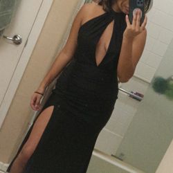 Black Floor Length Dress 