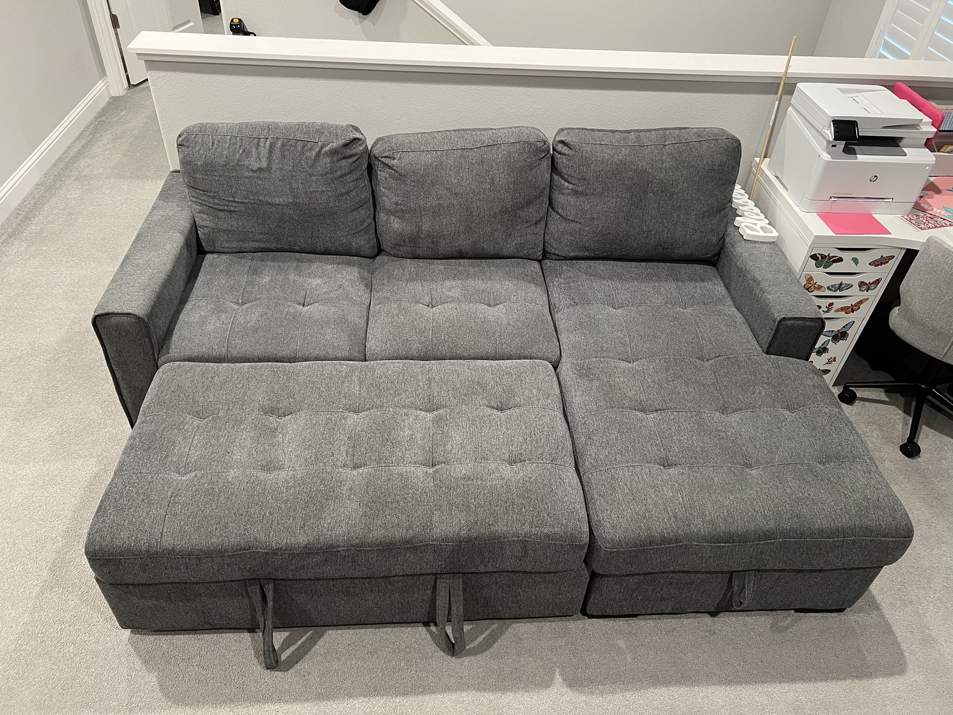 Sleeper Sofa Storage Chaise