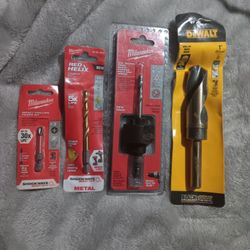 Milwaukee & DeWalt Drill Bits - Brand New