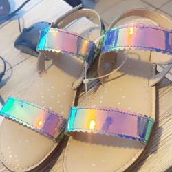 Girls Color Changing/iridescent Sandals