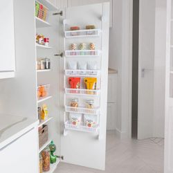 Smart Design 6-Tier Pantry Organizer with 6 Full Baskets