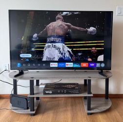 TV Stand 3-Tier French Oak – Up to 55” TV