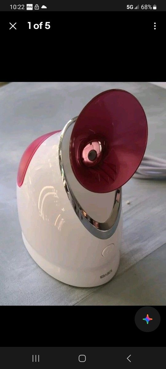 Facial Steamer EZBASICS Ionic Face Steamer, Pink. #KD2331A/ TESTED AND WORKS