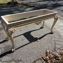 Wood Buffet Claw Foot Table Base