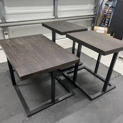 Coffee Table and End Tables 