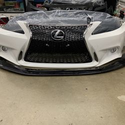 2006-2013 Lexus IS250 IS350 Conversion to 14+ F-Sport front bumper + Lip+FOG Painted White Code #062