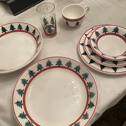 Full Set of Christmas Dishes From Pier 1 Imports