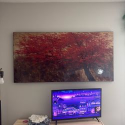 Oil Painted Tree Picture