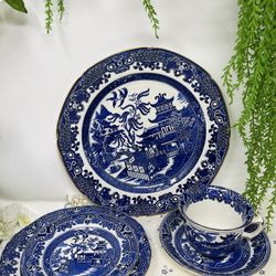 Burleigh Ware Blue Willow – Place Settings (Made in England)