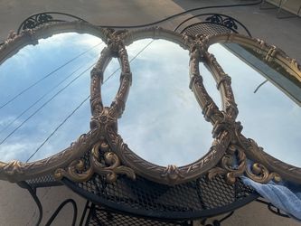 Vintage 3 ring mirror